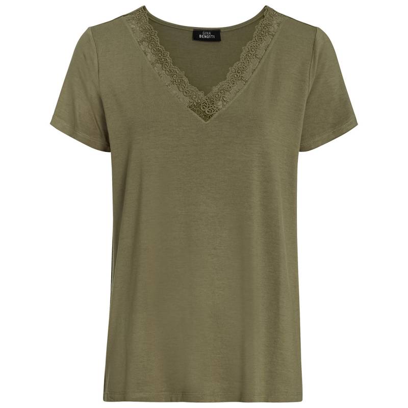 Damen T-Shirt mit Spitzen-Detail von Gina Benotti