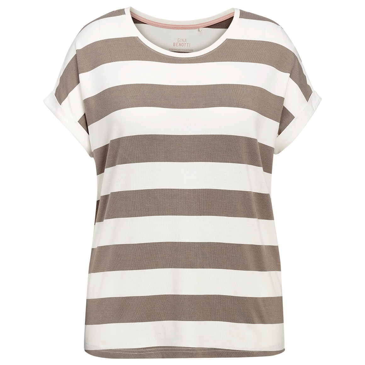 Damen T-Shirt mit fixierten Turn-ups von Gina Benotti