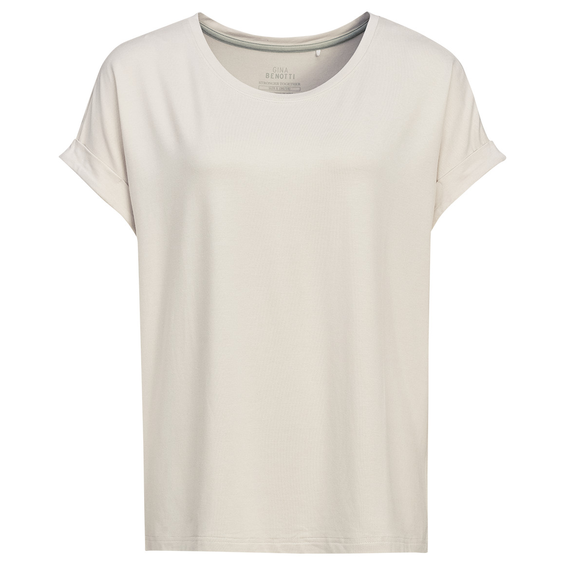 Damen T-Shirt mit fixierten Turn-ups Damen T-Shirt mit fixierten Turn-ups von Gina Benotti