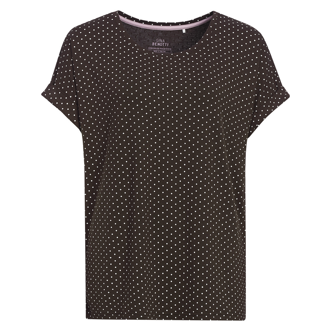 Damen T-Shirt mit überschnittenen Ärmeln Damen T-Shirt mit überschnittenen Ärmeln von Gina Benotti