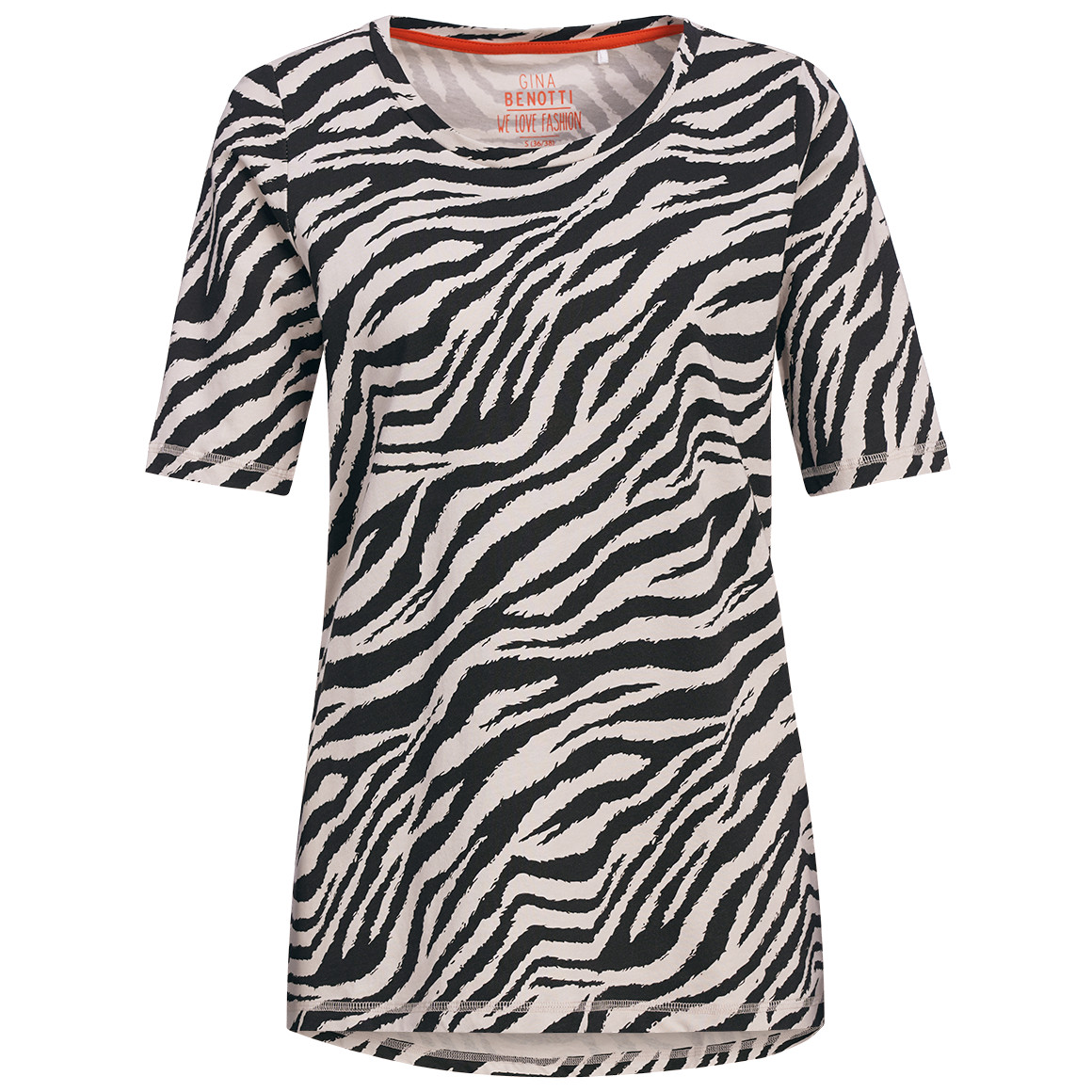 Damen T-shirt mit Allover-Print Damen T-shirt mit Allover-Print von Gina Benotti