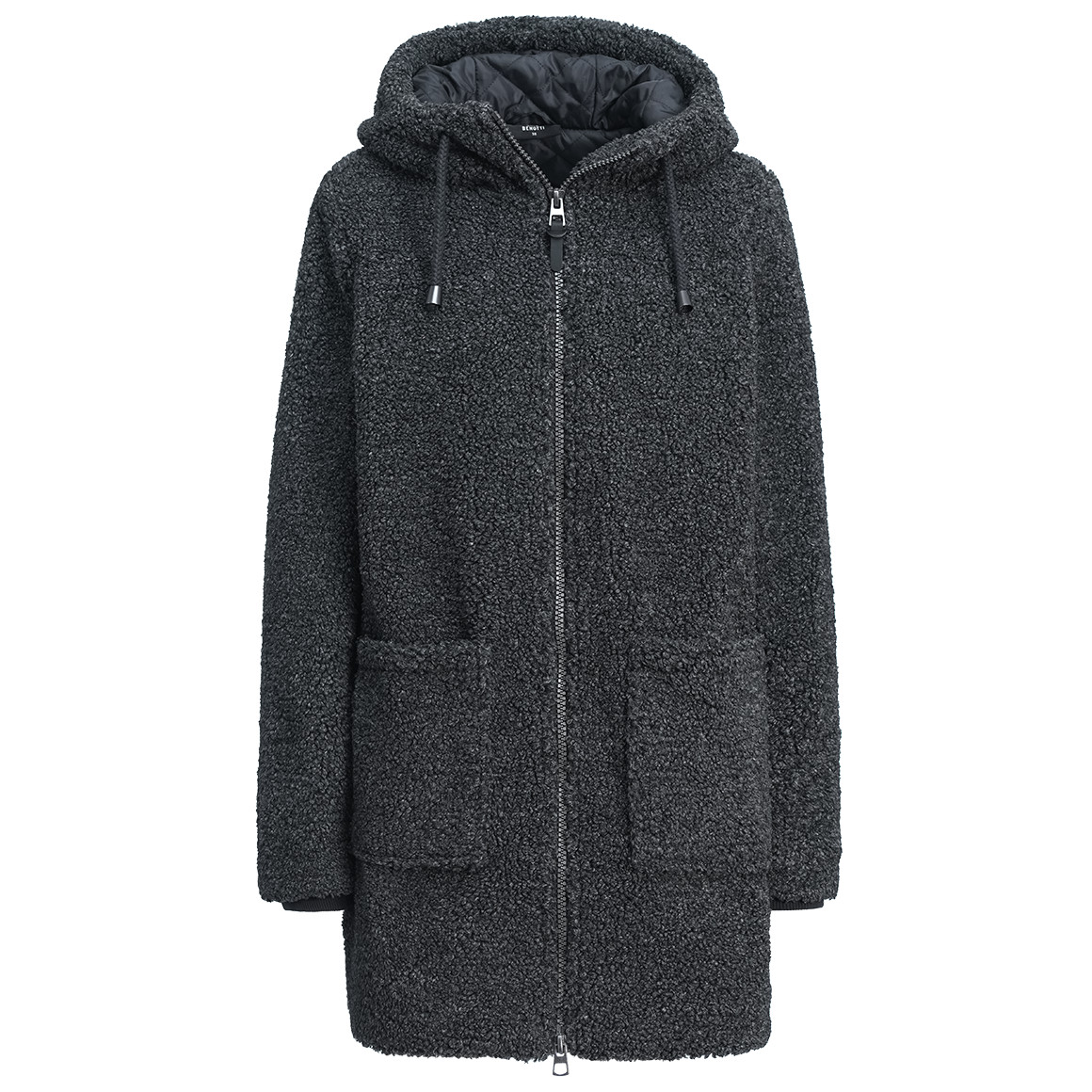 Damen Teddymantel mit Kapuze von Gina Benotti