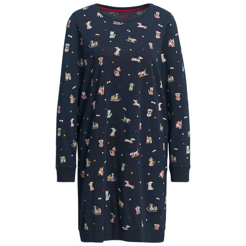 Damen Weihnachtsnachthemd mit Allover-Print Damen Weihnachtsnachthemd mit Allover-Print von Gina Benotti