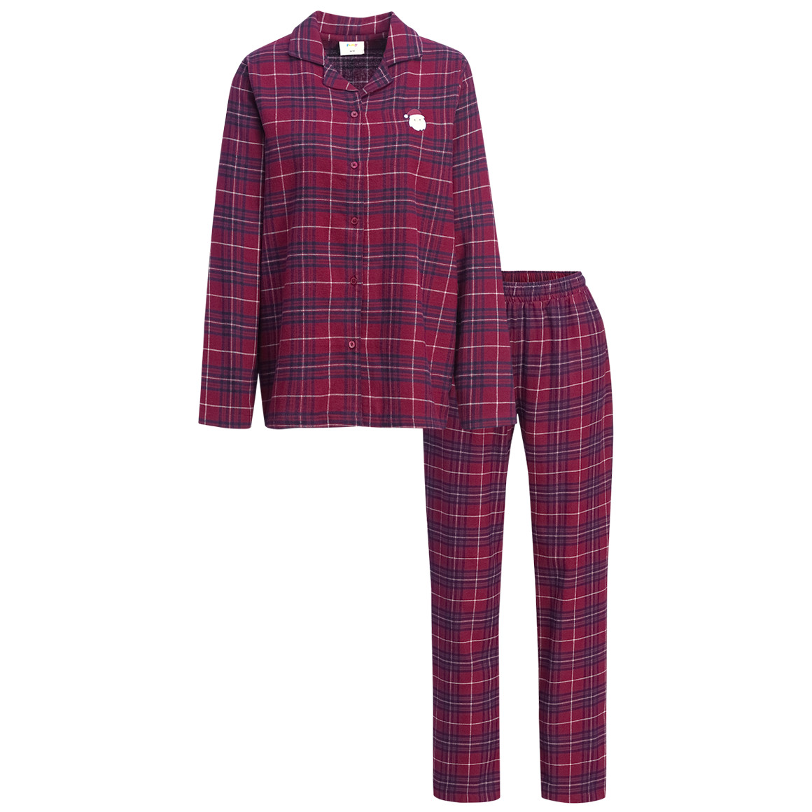 Damen Weihnachtsschlafanzug mit Stickerei Damen Weihnachtsschlafanzug mit Stickerei von Gina Benotti