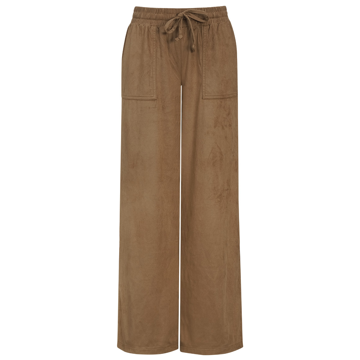 Damen Wide-Leg-Hose in Veloursleder-Optik Damen Wide-Leg-Hose in Veloursleder-Optik von Gina Benotti
