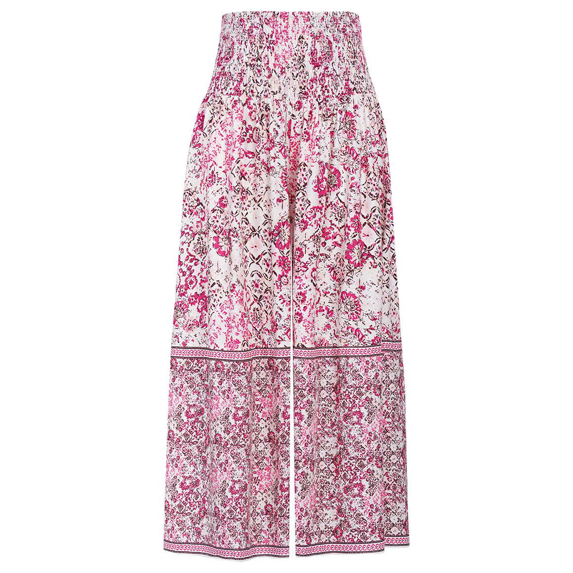Damen Wide-Leg-Hose mit Smkokbund Damen Wide-Leg-Hose mit Smkokbund von Gina Benotti