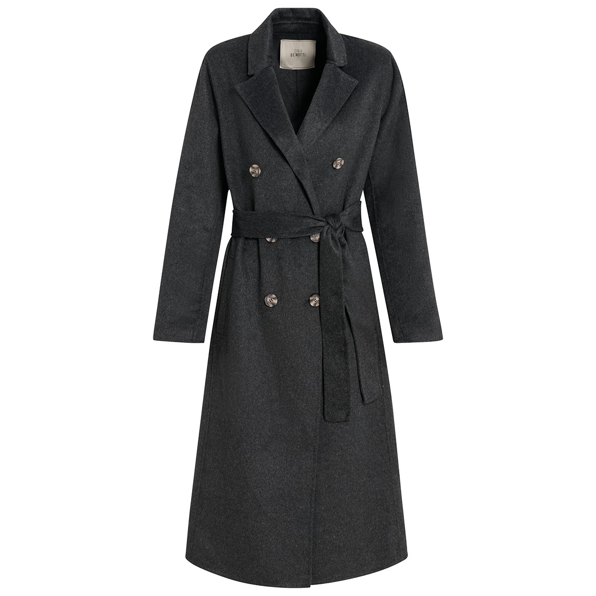 Damen Wollmantel mit Bindegürtel Damen Wollmantel mit Bindegürtel von Gina Benotti