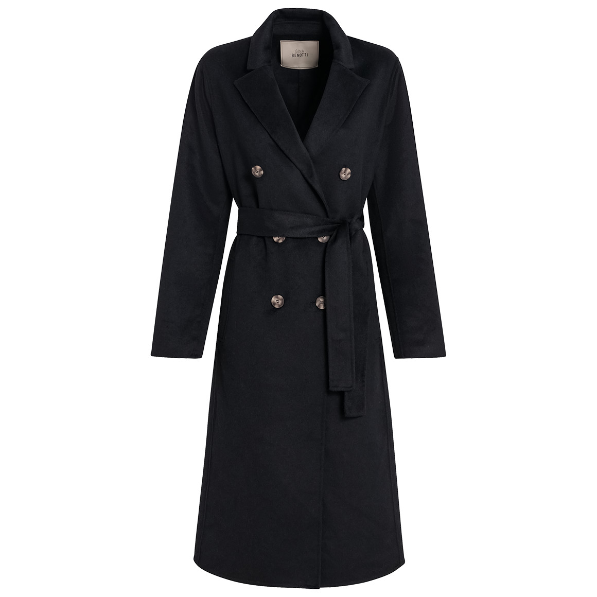 Damen Wollmantel mit Bindegürtel Damen Wollmantel mit Bindegürtel von Gina Benotti