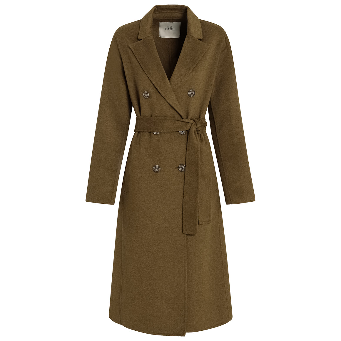 Damen Wollmantel mit Bindegürtel Damen Wollmantel mit Bindegürtel von Gina Benotti