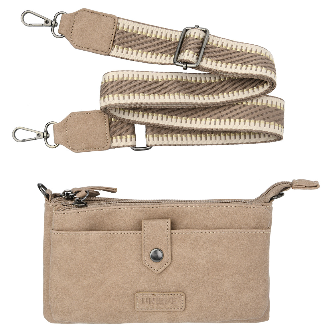 Kleine Damen Umhängetasche aus Lederimitat von Gina Benotti