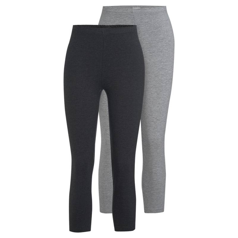 2 Damen 3/4-Leggings unifarben von Gina