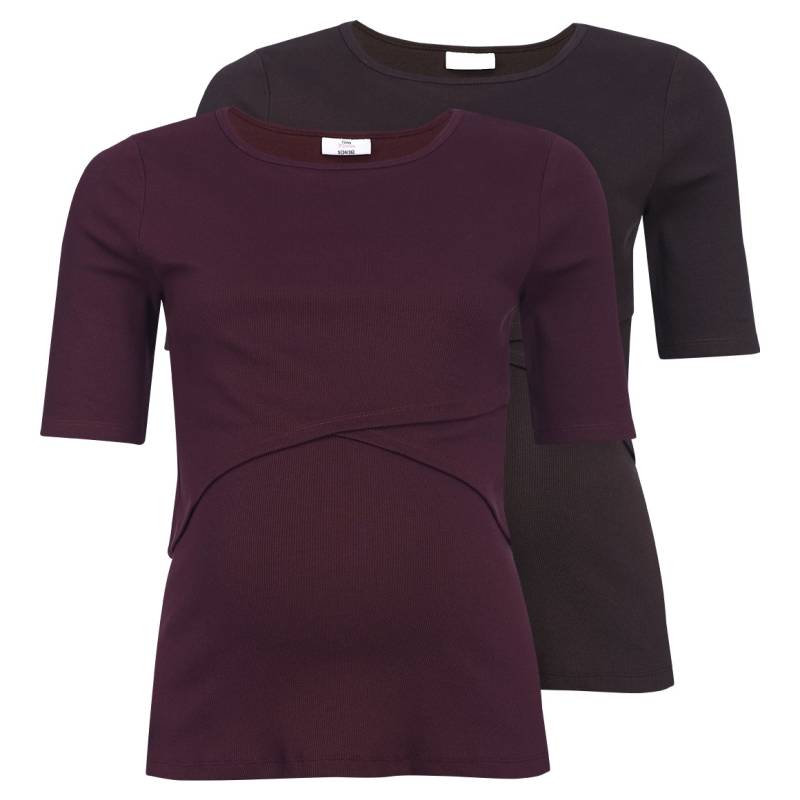 2 Damen Umstands-T-Shirts mit Stillfunktion 2 Damen Umstands-T-Shirts mit Stillfunktion von Gina