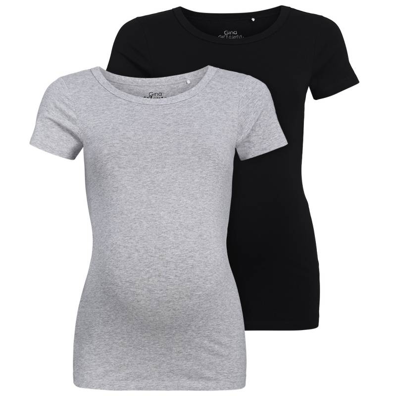 2 Umstands-T-Shirts im Basic-Look von Gina