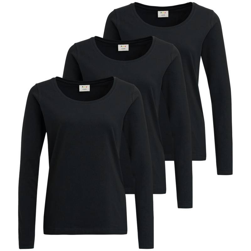 3 Damen Langarmshirts im Basic-Look 3 Damen Langarmshirts im Basic-Look von Gina