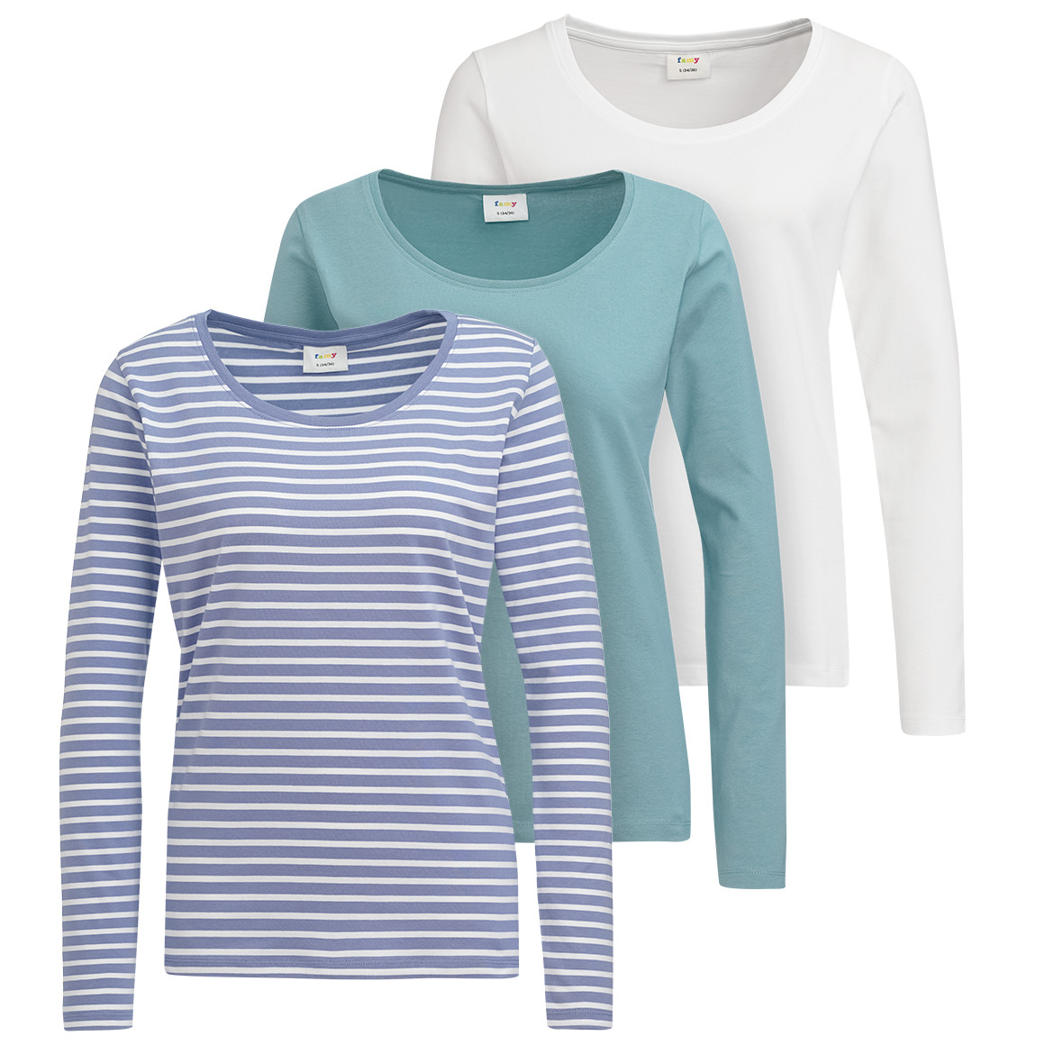 3 Damen Langarmshirts im Set von Gina
