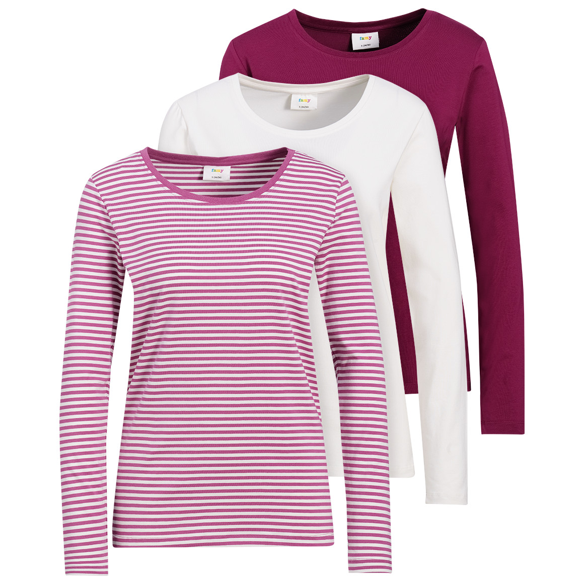 3 Damen Langarmshirts im Set 3 Damen Langarmshirts im Set von Gina