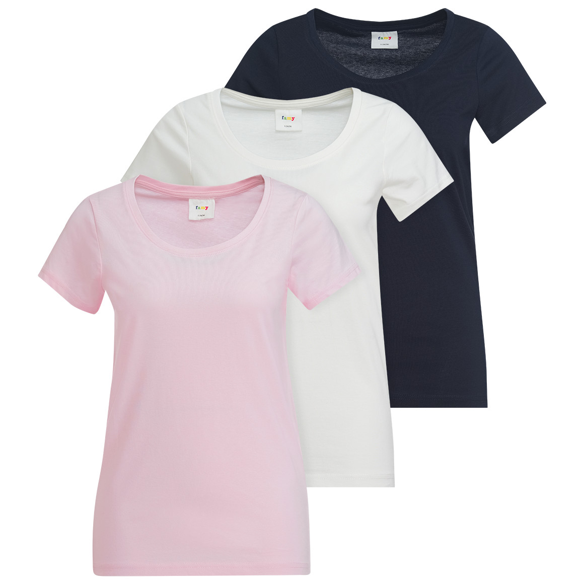 3 Damen T-Shirts im Basic-Look 3 Damen T-Shirts im Basic-Look von Gina
