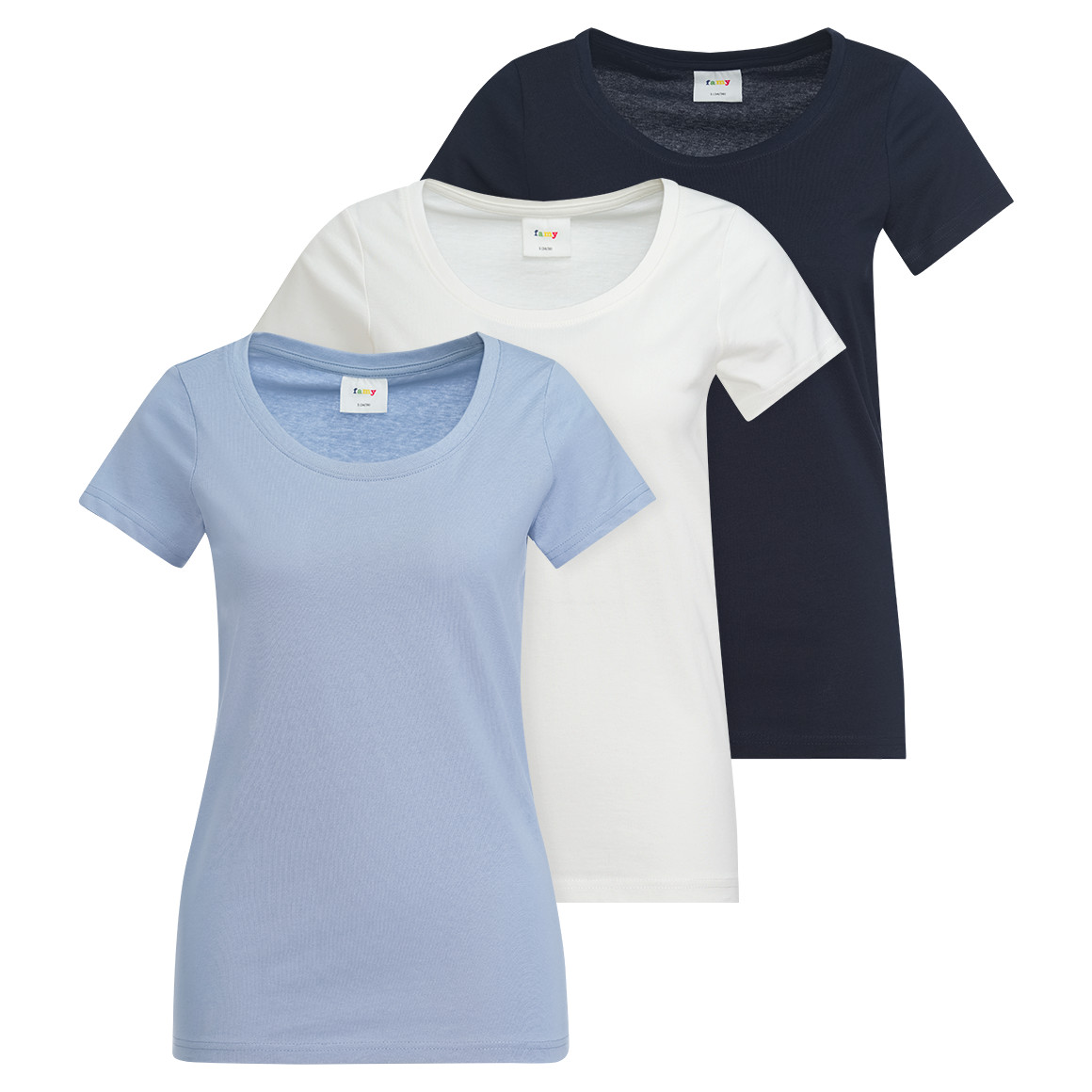 3 Damen T-Shirts im Basic-Look 3 Damen T-Shirts im Basic-Look von Gina