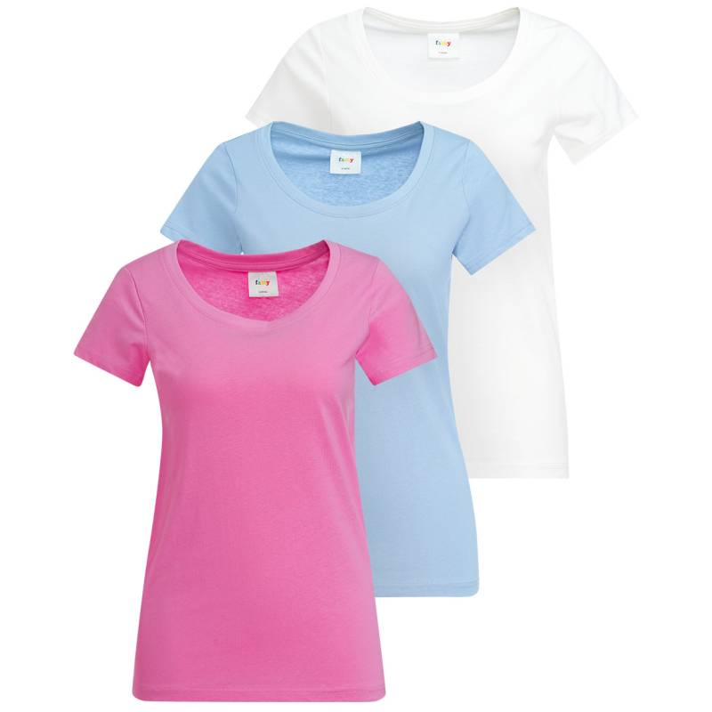 3 Damen T-Shirts im Basic-Look von Gina