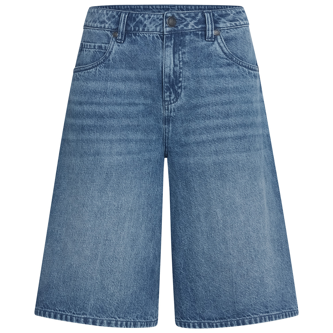 Damen Bermuda-Jeansshorts mit Used-Waschung von Gina