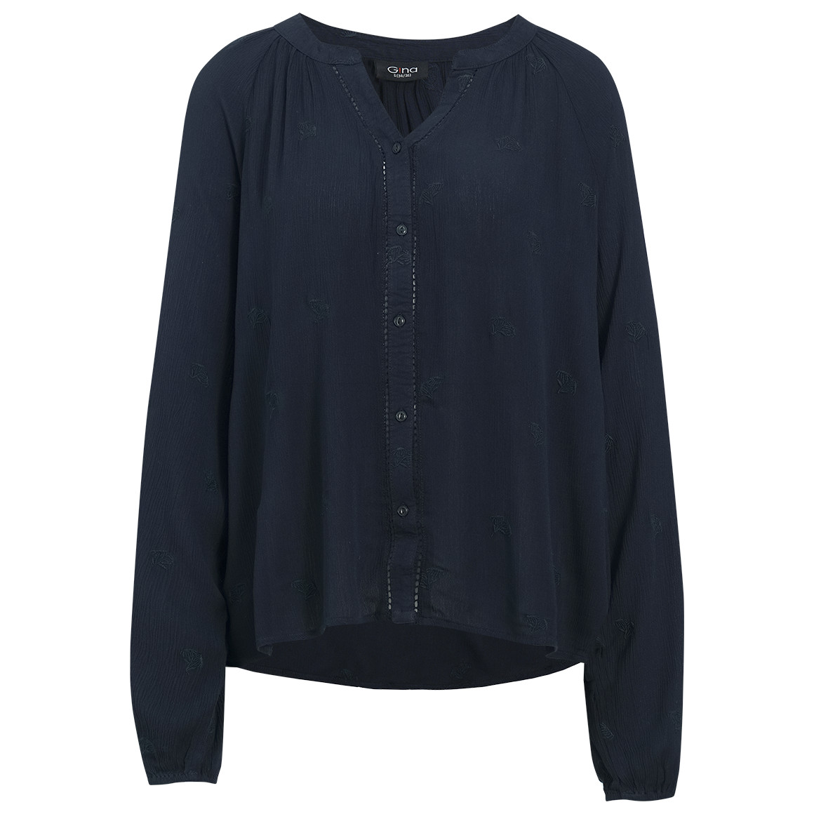 Damen Bluse in Crepp-Optik von Gina