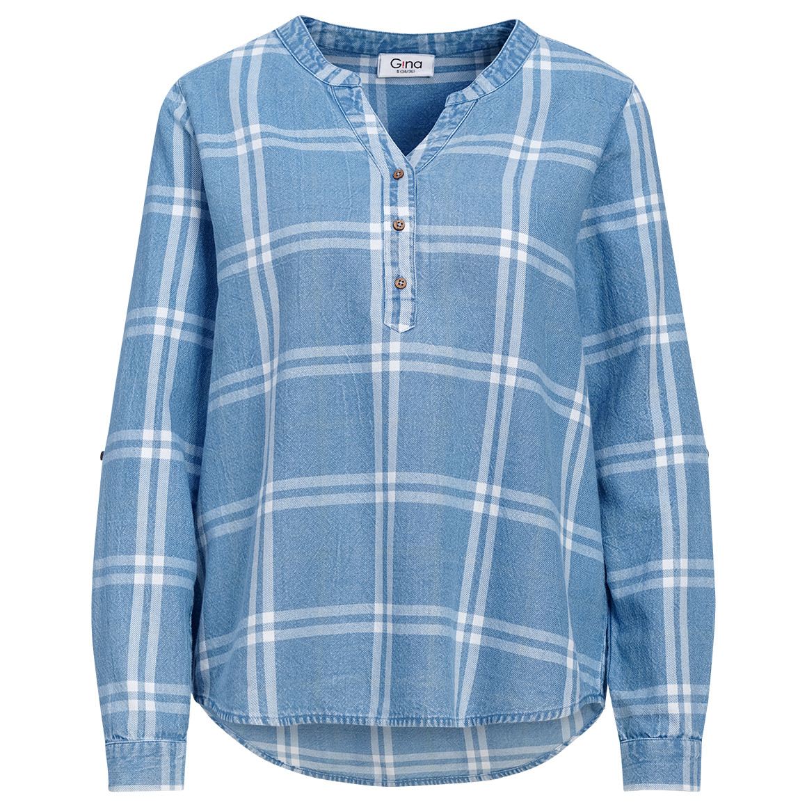 Damen Bluse in Denim-Optik Damen Bluse in Denim-Optik von Gina