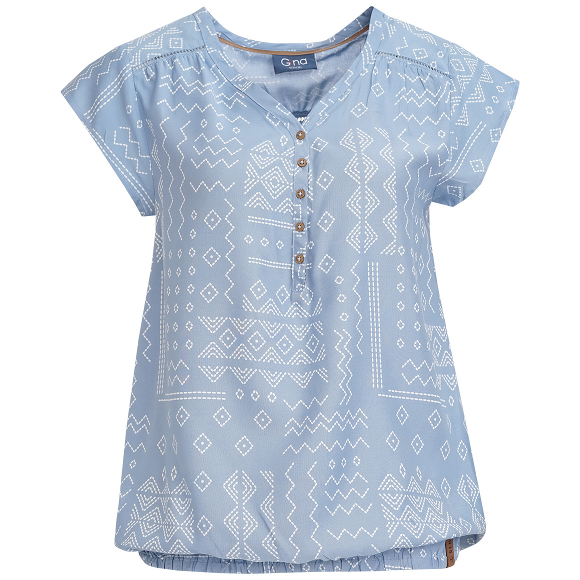 Damen Bluse mit Allover-Muster von Gina