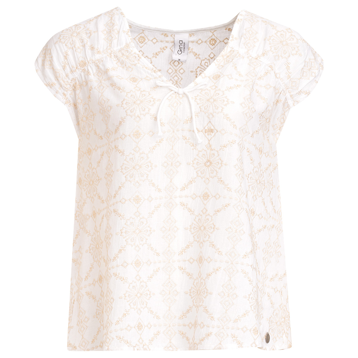 Damen Bluse mit Allover-Stickerei von Gina