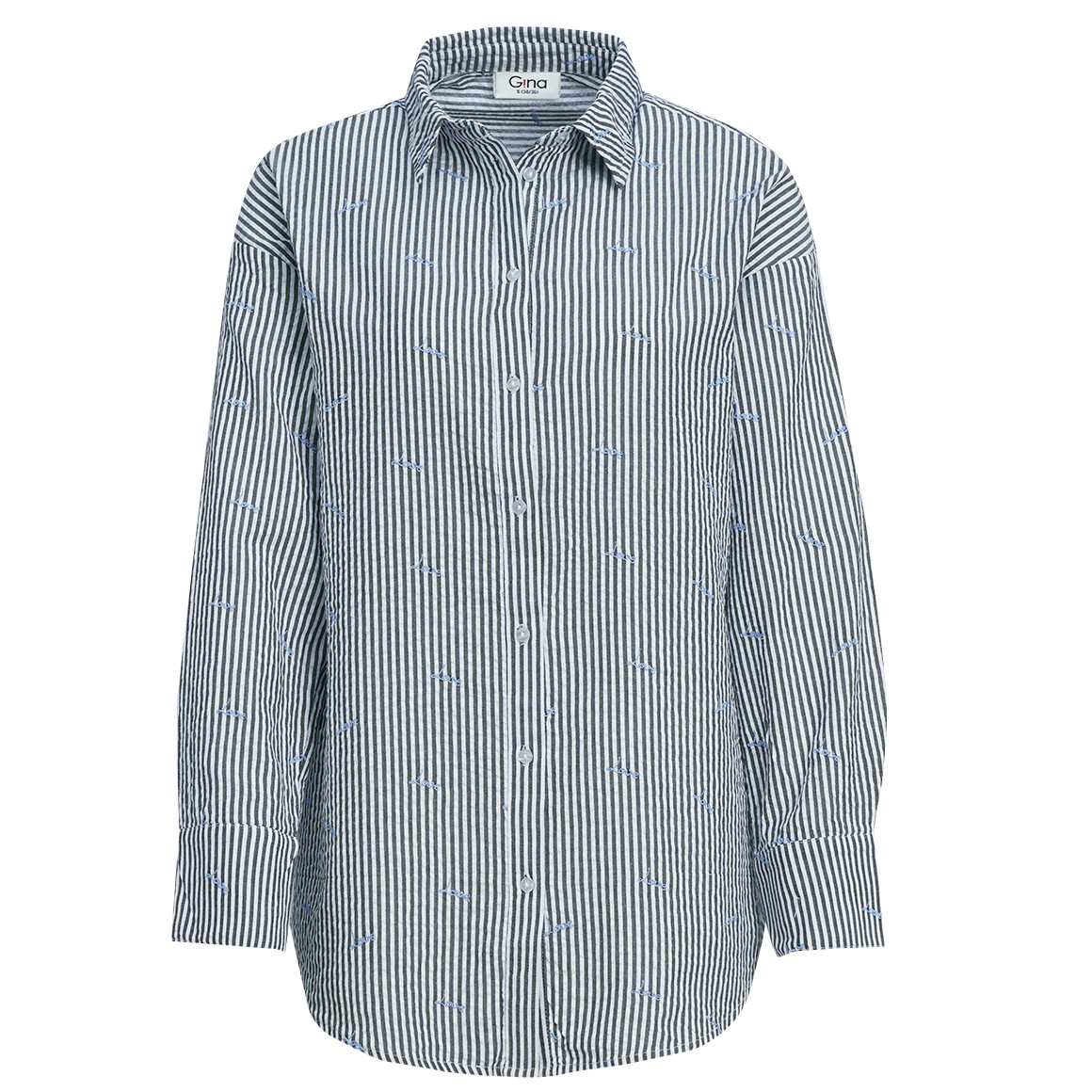 Damen Bluse mit Allover-Stickerei von Gina