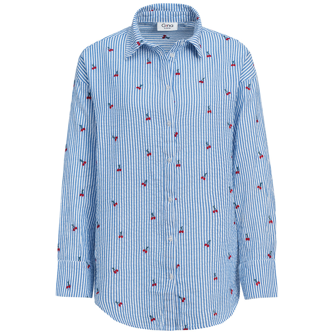 Damen Bluse mit Allover-Stickerei von Gina