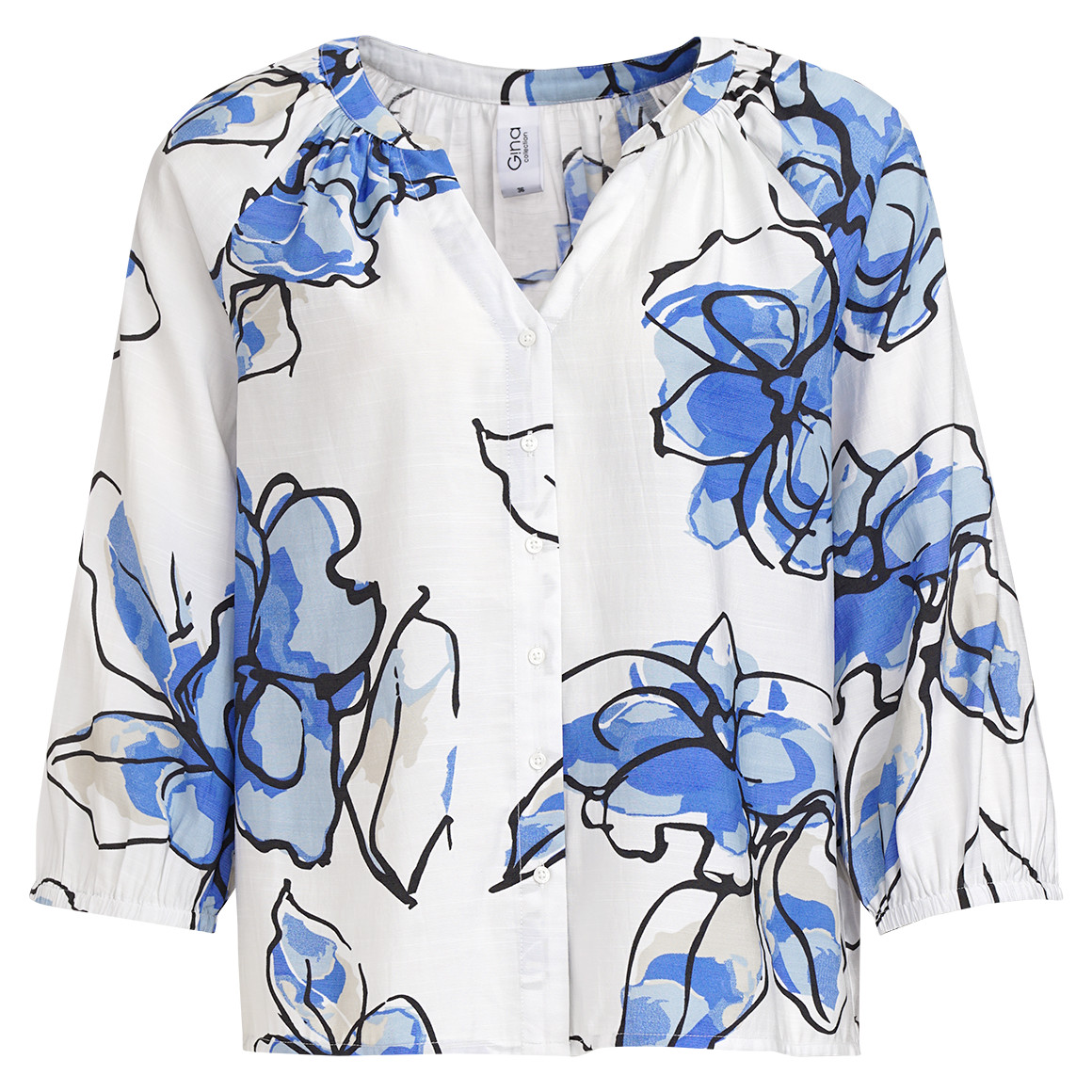 Damen Bluse mit Blumenmuster von Gina