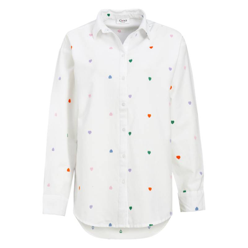 Damen Bluse mit Herz-Stickerei Damen Bluse mit Herz-Stickerei von Gina