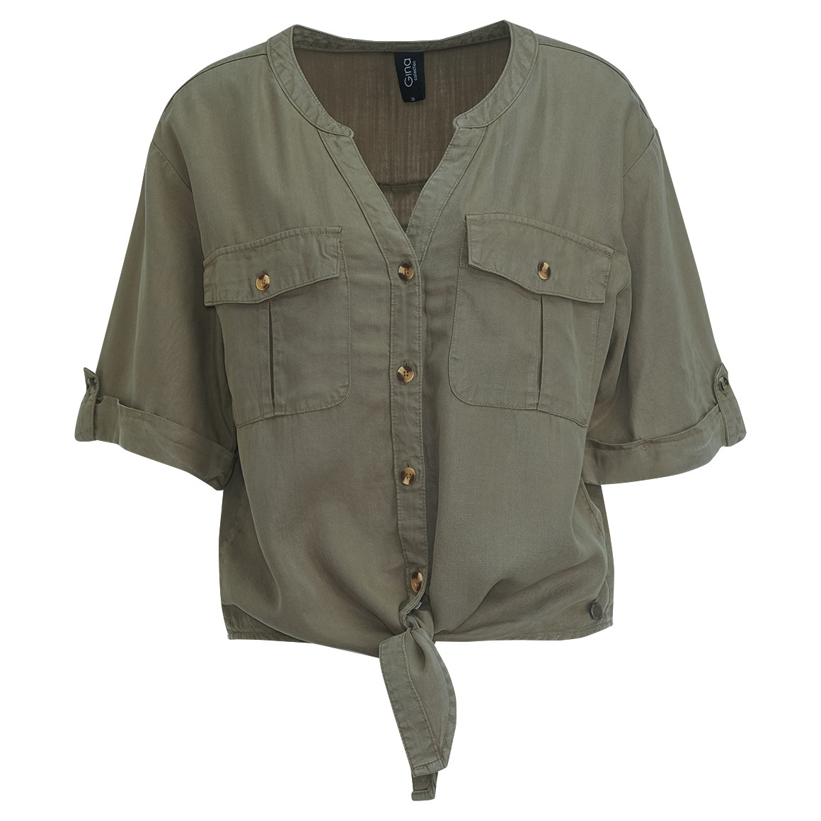 Damen Bluse mit Knotendetail Damen Bluse mit Knotendetail von Gina