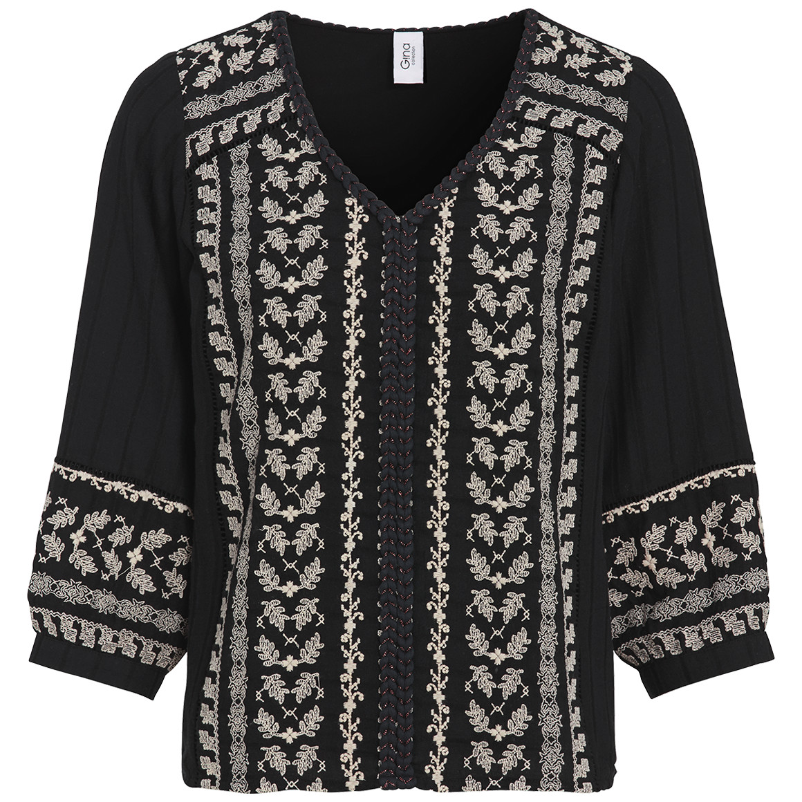 Damen Bluse mit Stickerei von Gina