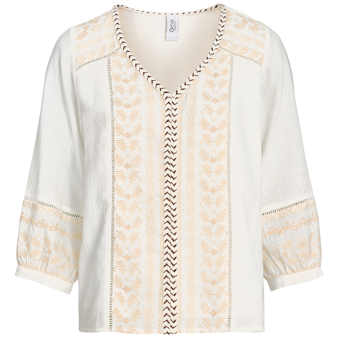 Damen Bluse mit Stickerei Damen Bluse mit Stickerei von Gina