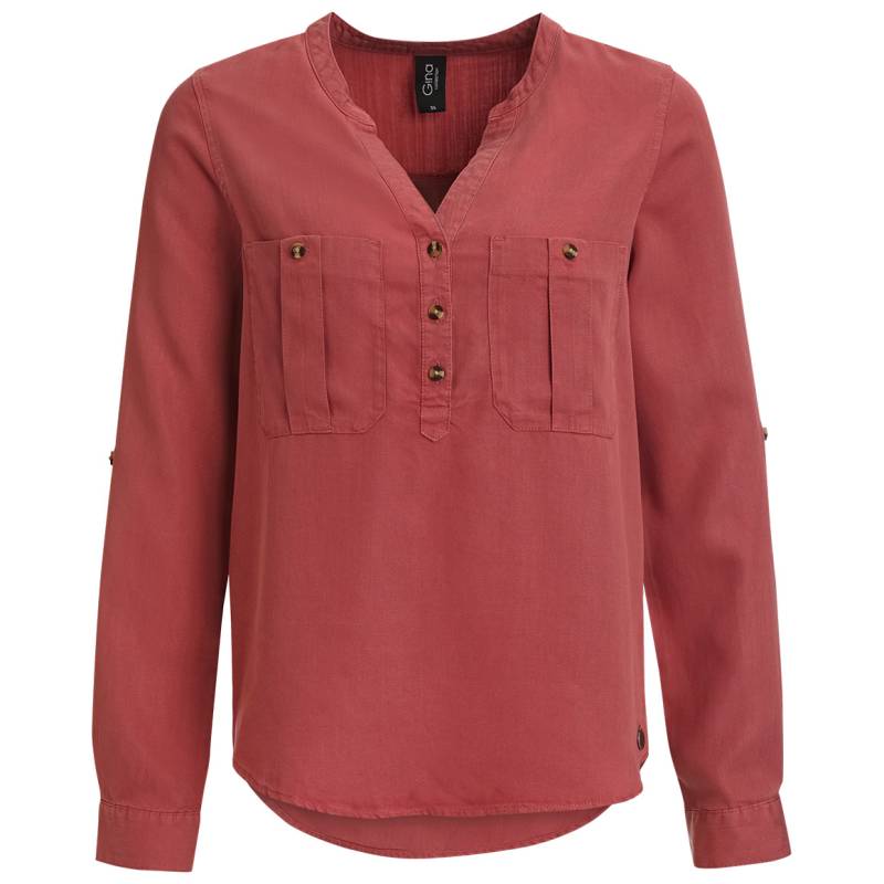 Damen Bluse mit zwei Brusttaschen von Gina