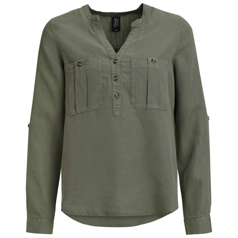 Damen Bluse mit zwei Brusttaschen von Gina