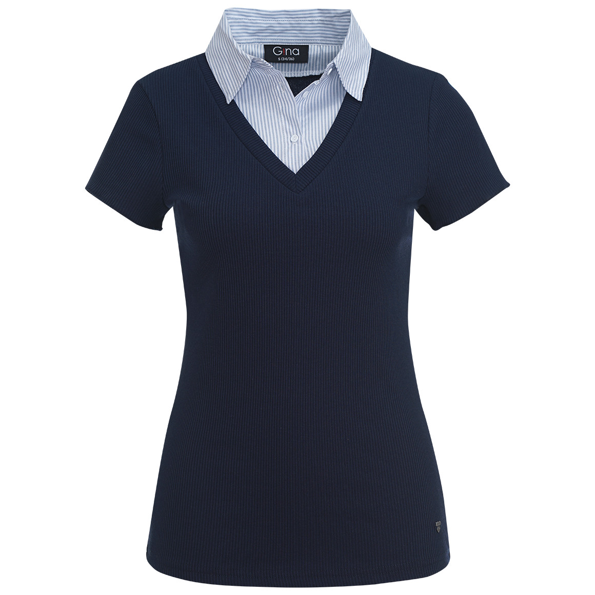 Damen Blusen-Shirt mit Hemdkragen Damen Blusen-Shirt mit Hemdkragen von Gina