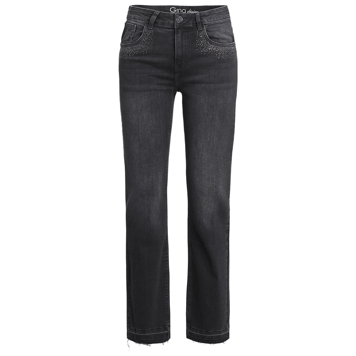 Damen Bootcut-Jeans mit Used-Waschung Damen Bootcut-Jeans mit Used-Waschung von Gina