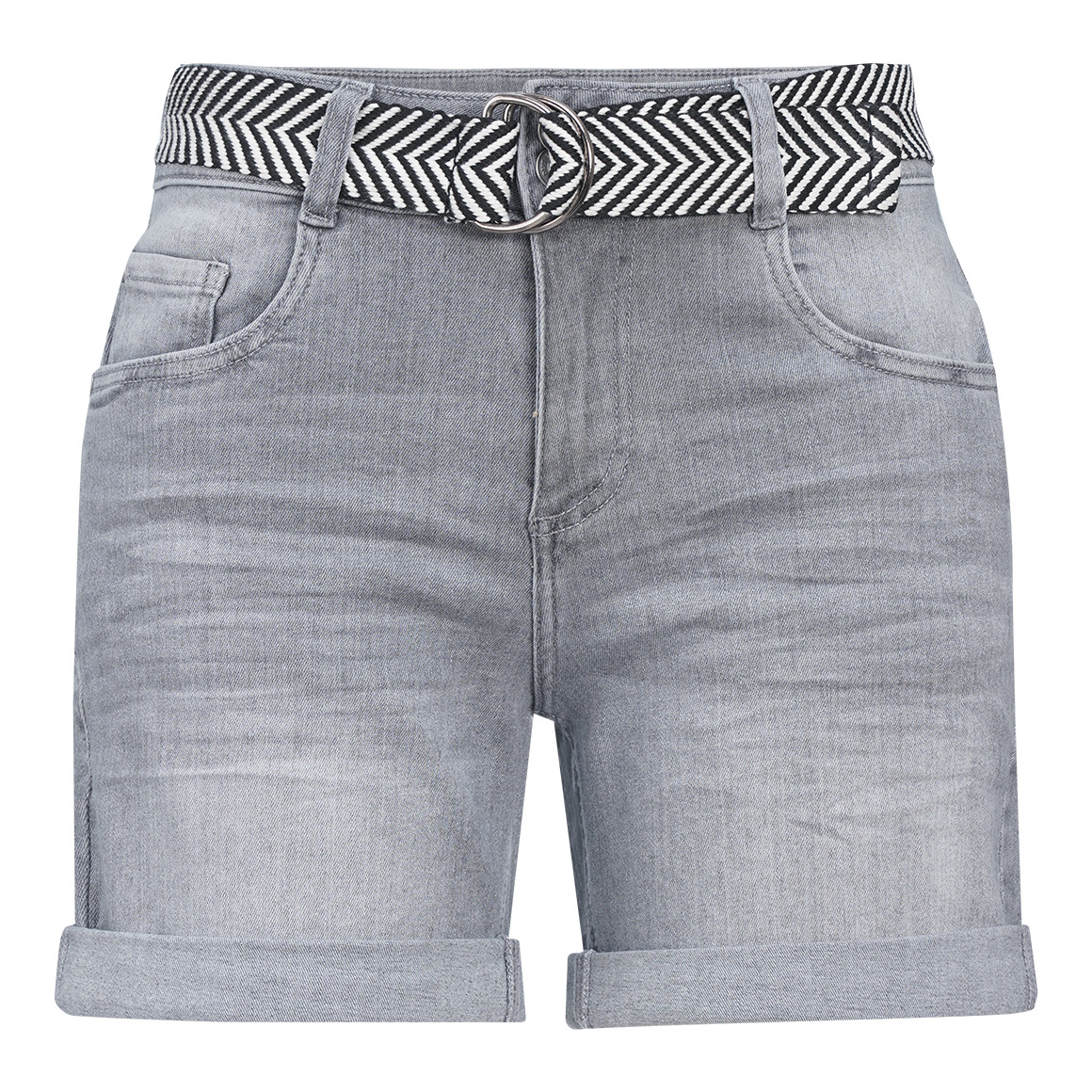 Damen Boyfriend-Jeansshorts mit Gürtel Damen Boyfriend-Jeansshorts mit Gürtel von Gina