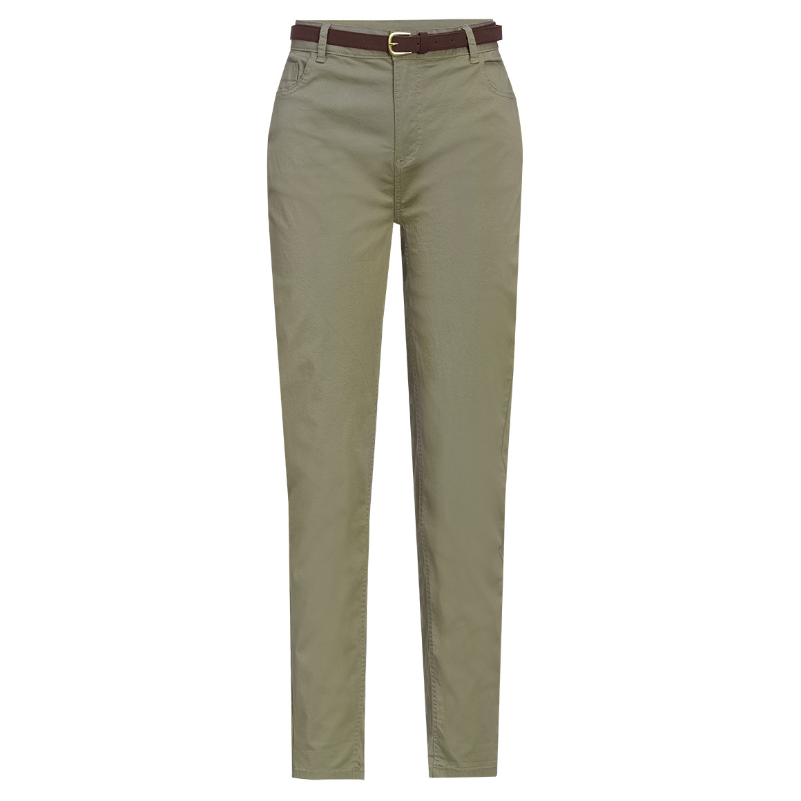 Damen Chinohose mit Gürtel Damen Chinohose mit Gürtel von Gina