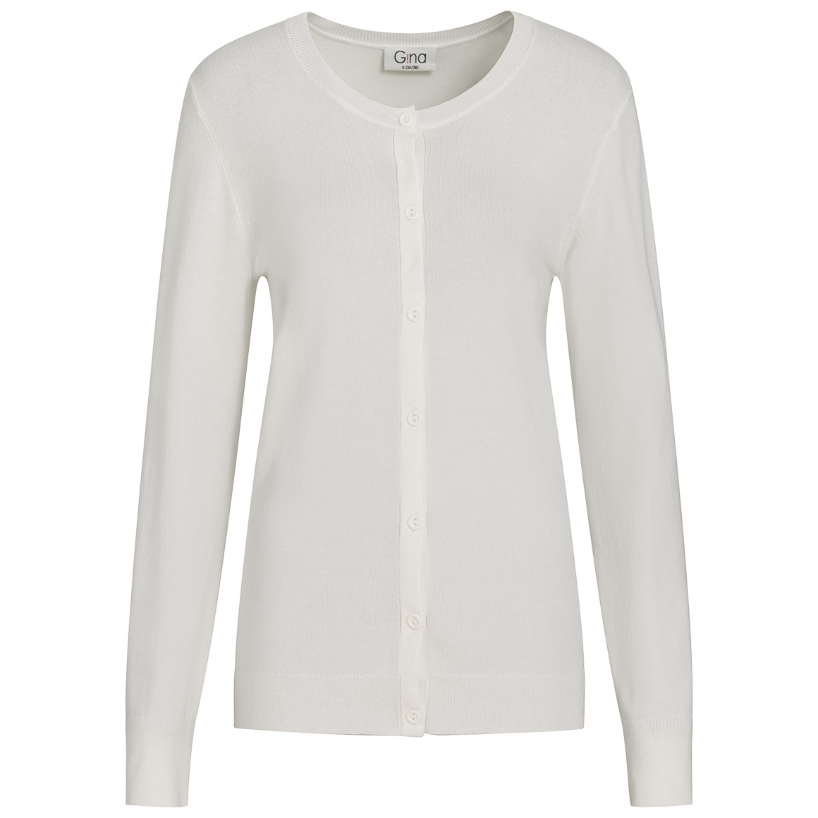 Damen Feinstrickjacke in Unifarben von Gina