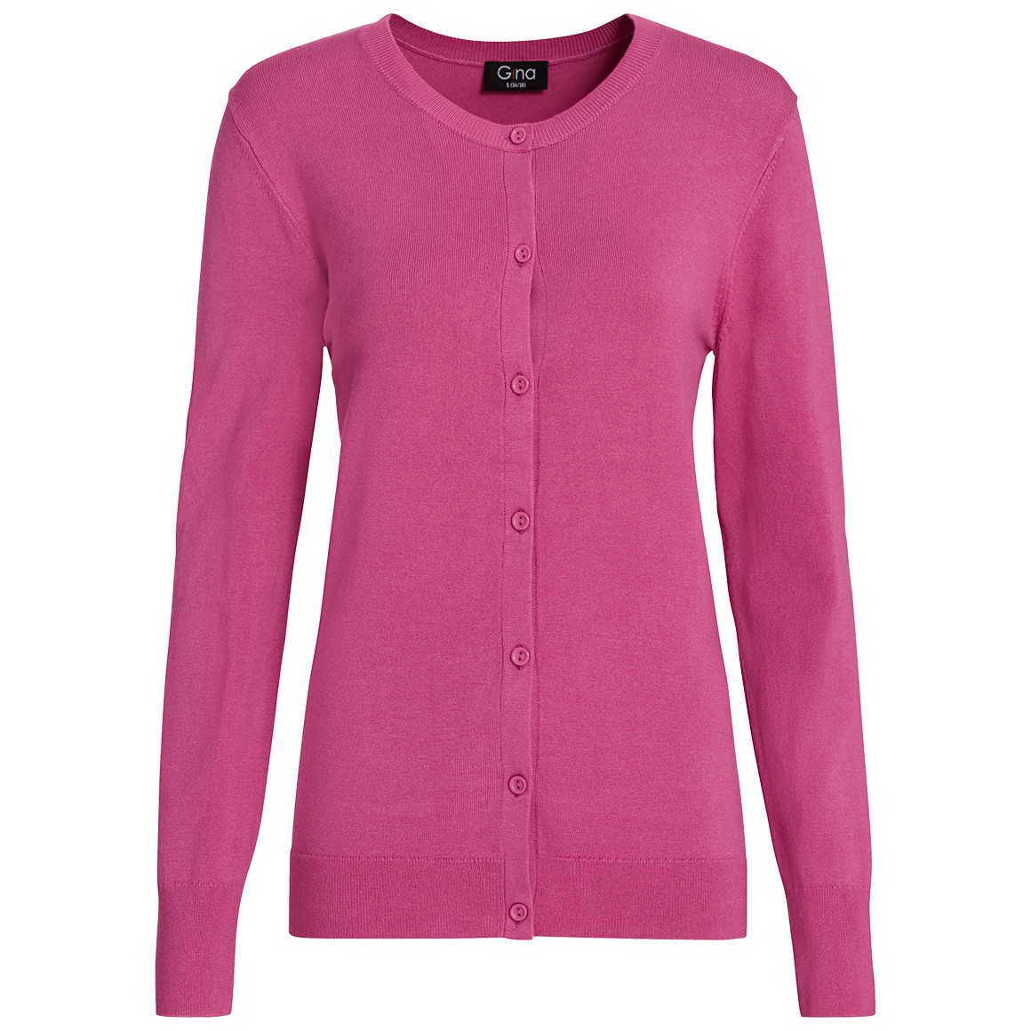 Damen Feinstrickjacke in Unifarben von Gina