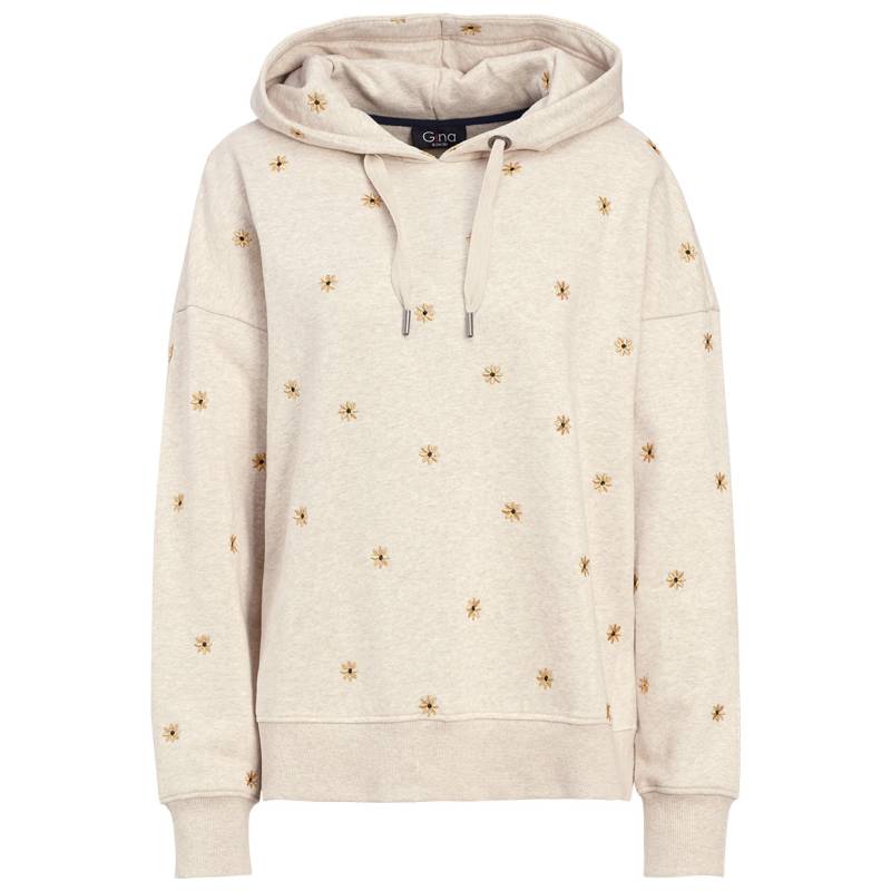 Damen Hoodie mit Allover-Stickerei von Gina