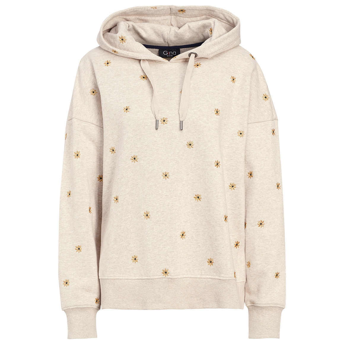 Damen Hoodie mit Allover-Stickerei von Gina