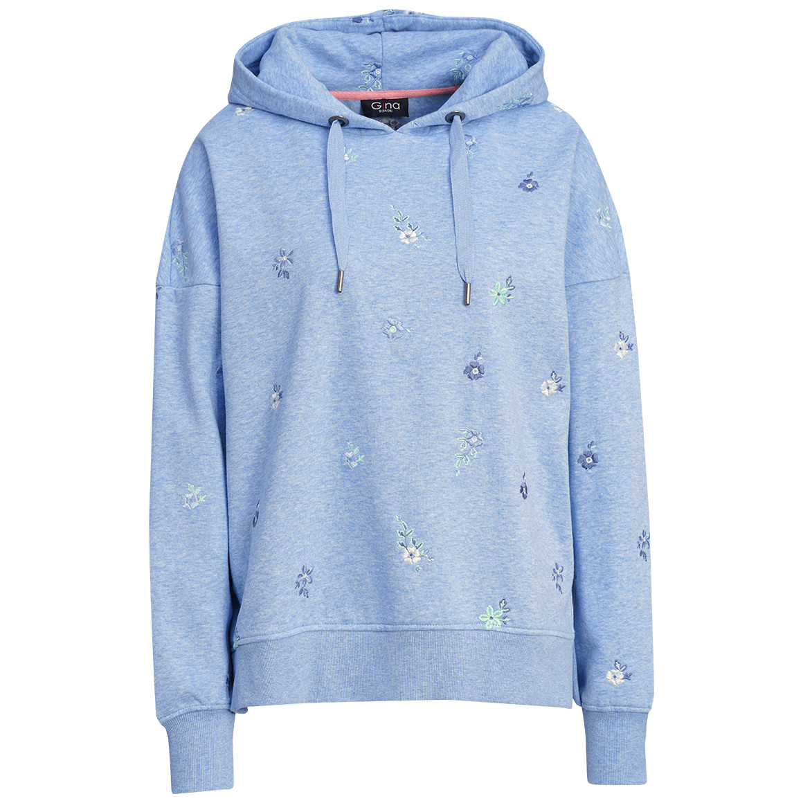Damen Hoodie mit Allover-Stickerei von Gina