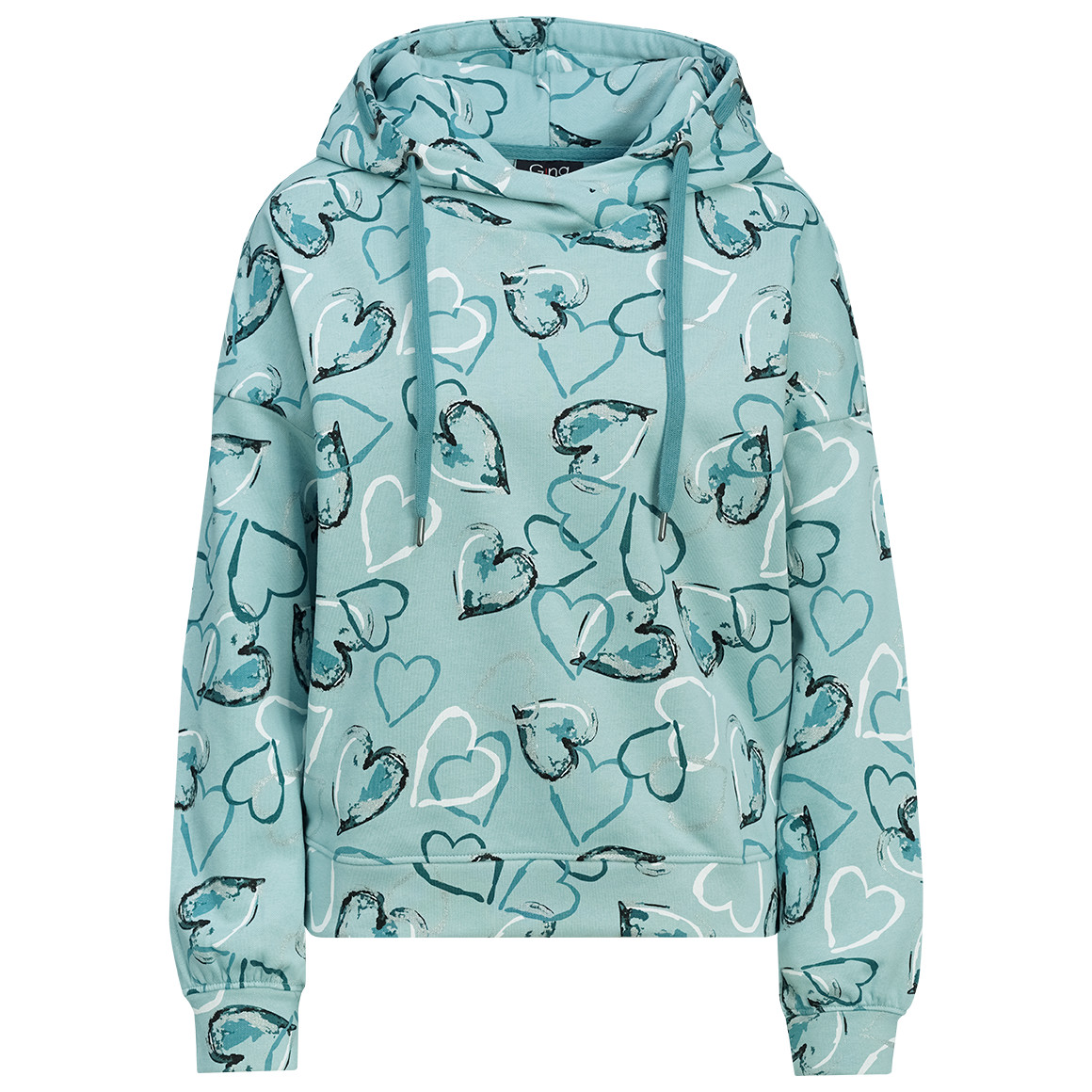 Damen Hoodie mit Herz-Allover Damen Hoodie mit Herz-Allover von Gina