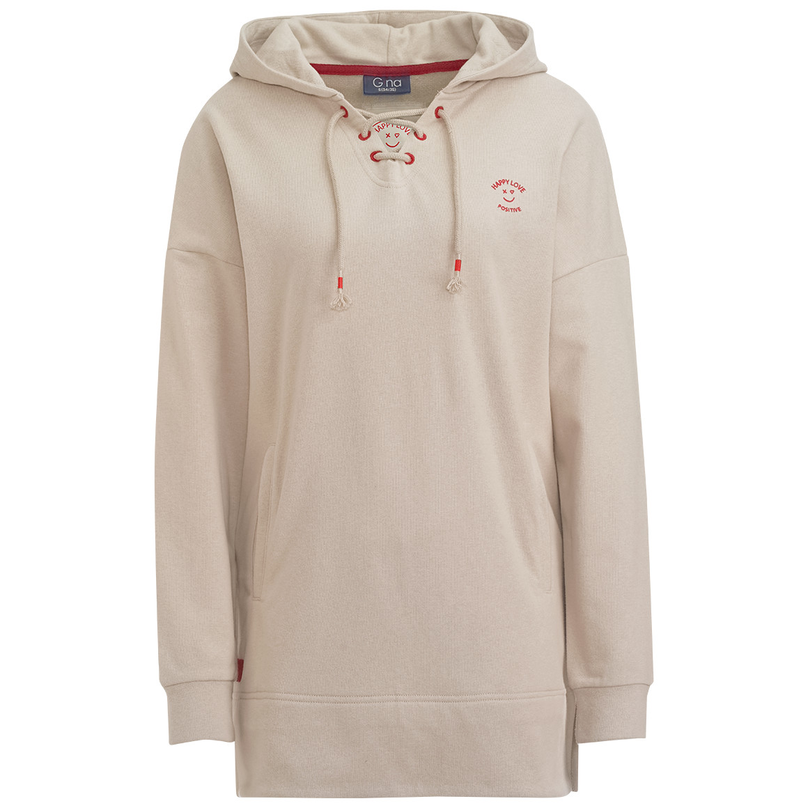 Damen Hoodie mit Kordelzug von Gina