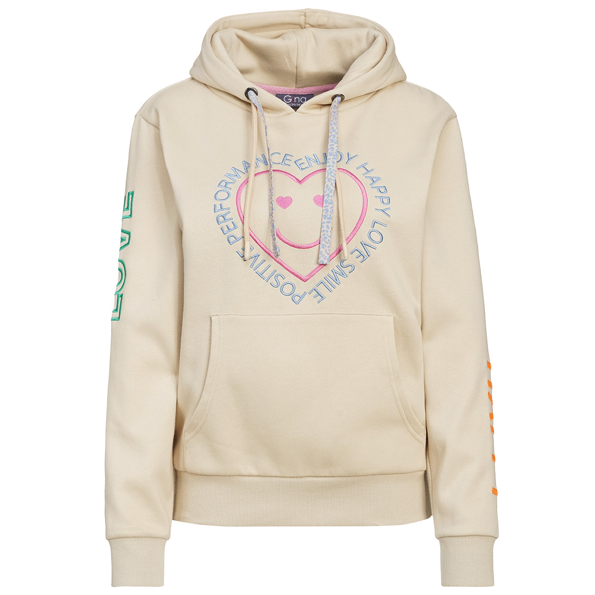 Damen Hoodie mit Stickerei von Gina