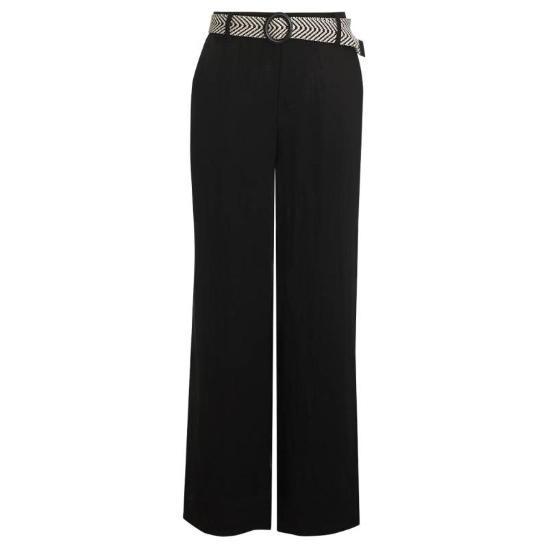Damen Hose mit Flechtgürtel von Gina